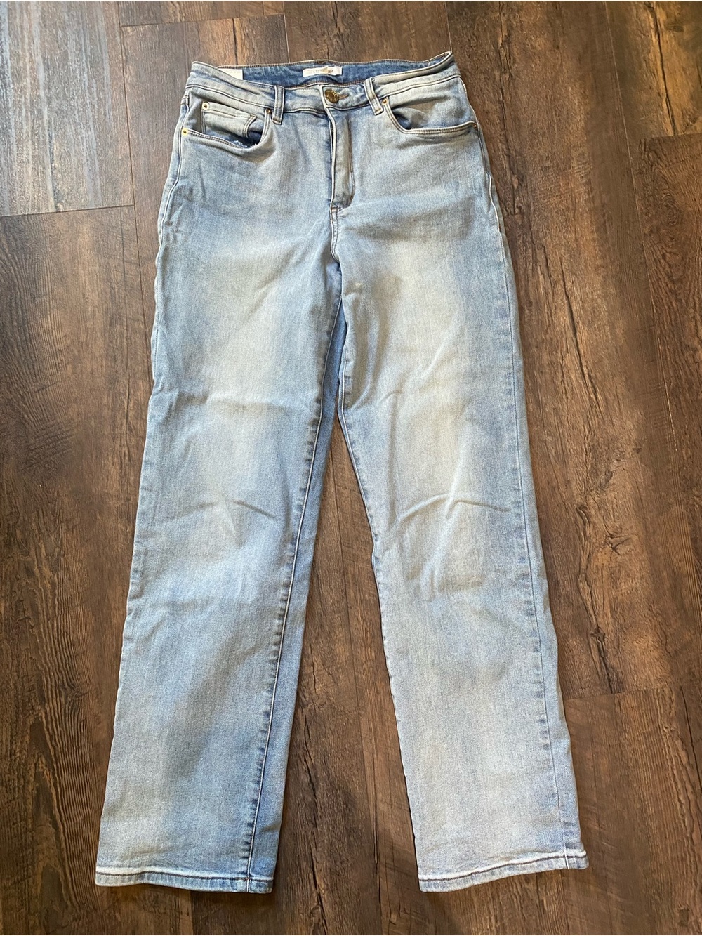 STS Blue Light Blue Denim Jeans with Gold Button